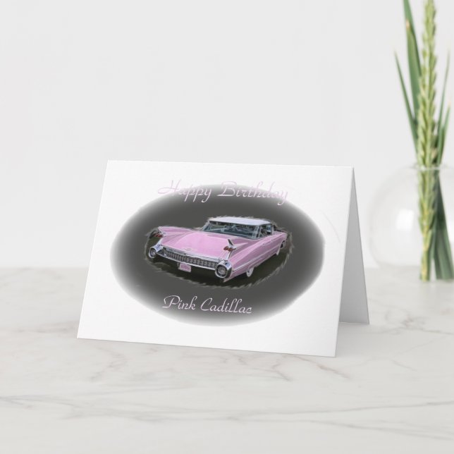 Pink Cadillac Flash Card (Front)