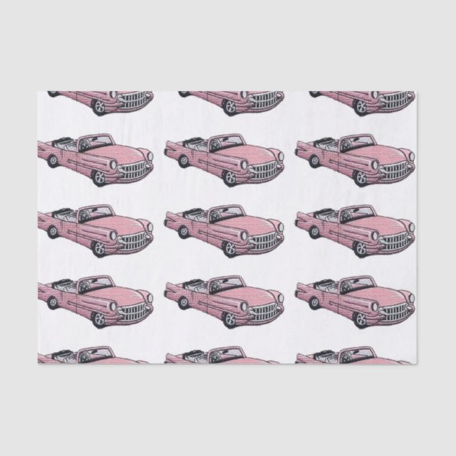 Pink Cadillac Tissue Paper (Front)