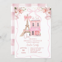 Pink Cafe Paris Bow Eiffel Tower Bridal Shower