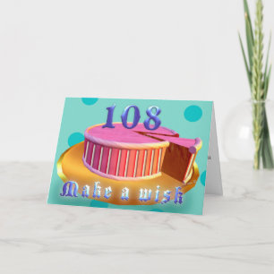 Pink Cake Birthday Card 108 Happy Birthday