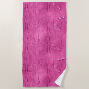Pink Cake Frosting Beach Towel