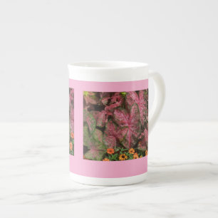Pink Caladium Cup Teapot