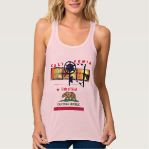 Pink California Fun Singlet