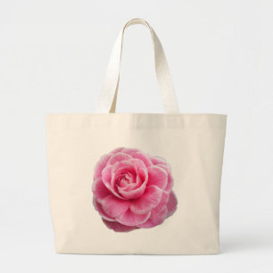 Pink Camellia Large Tote Bag