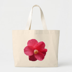 Pink Camellia Large Tote Bag