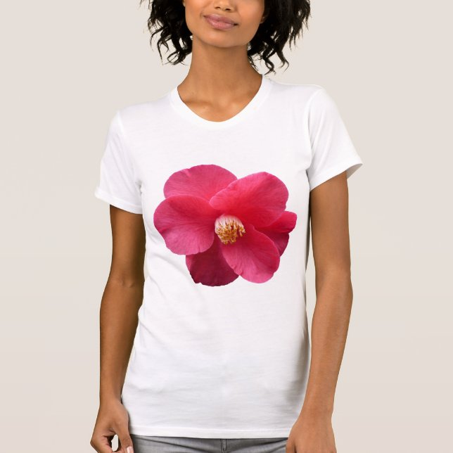Pink Camellia T-Shirt (Front)