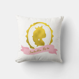 Pink Cameo Princess Cushion