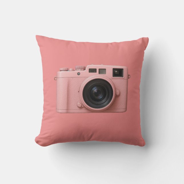 Pink camera pillow! cushion (Front)