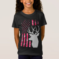 Pink Camo American Flag Camouflage Buck Hunting Wo