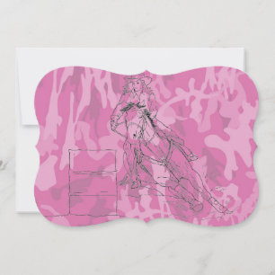 Pink Camo Barrel Racer