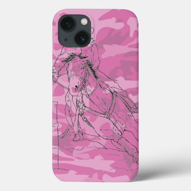 Pink Camo Barrel Racer II Case-Mate iPhone Case (Back)