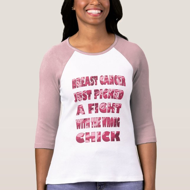 Pink Camo Breast Cancer Shirt (Front)