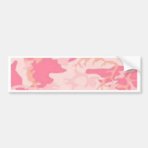 Pink Camo Bumper Sticker