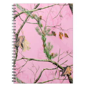 Pink Camo Camouflage Hunting Girl Real Note Book