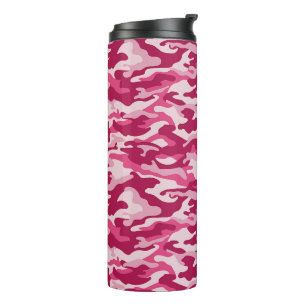 Pink Camo Camouflage Thermal Tumbler
