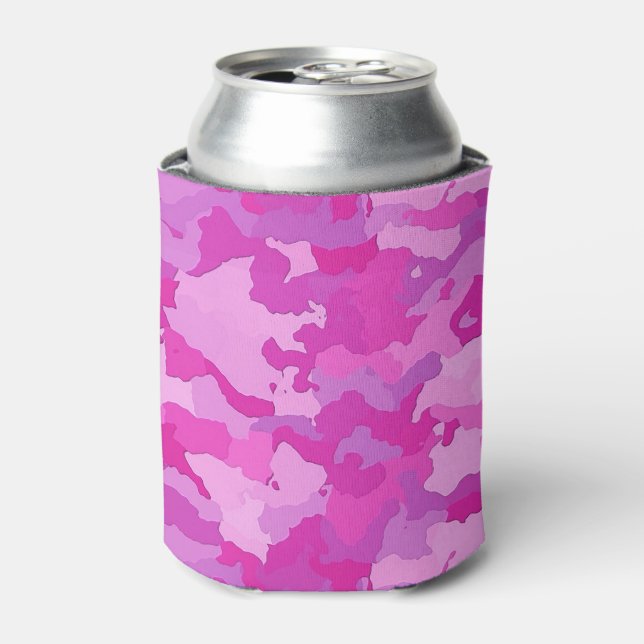 Pink Camo Can Cooler (Can Front)