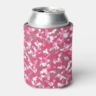 Pink camo can cooler