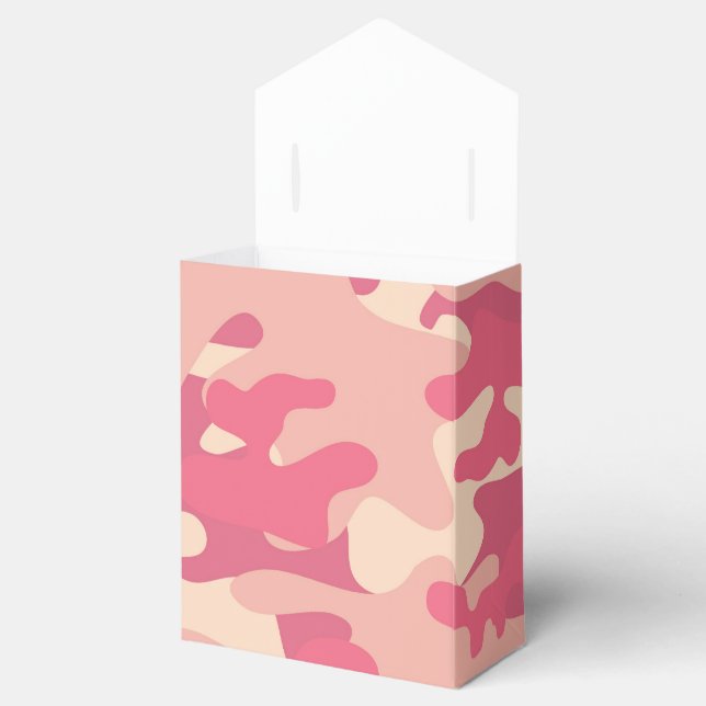 Pink Camo Design Favour Box (Opened)