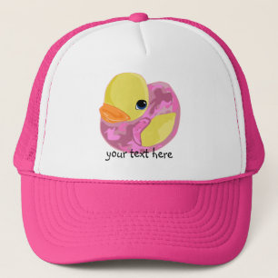 Pink Camo Ducky Trucker Hat