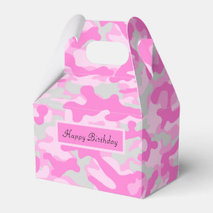 Pink Camo Favour Box