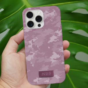 Pink Camo Modern Camouflage Personalised  iPhone 15 Pro Max Case