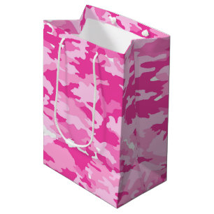 Pink Camo Pattern – Breast Cancer Awareness Medium Gift Bag