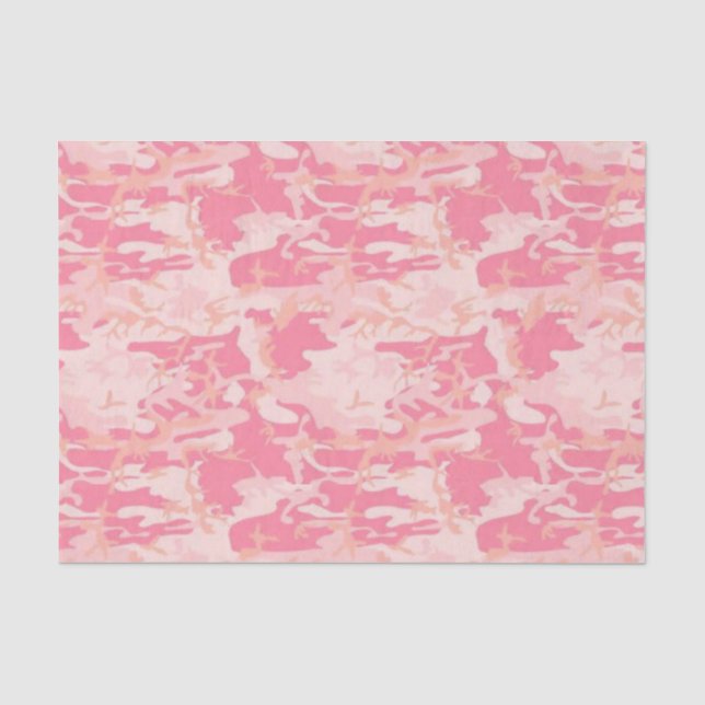 Pink Camo Tissue Paper (Front)
