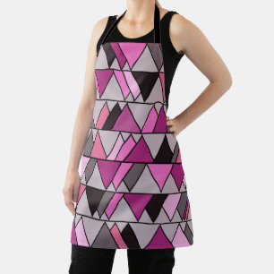 Pink Camo Triangles  Apron