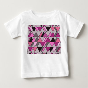 Pink Camo Triangles Baby T-Shirt