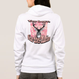Pink Camo Women Woman Hoodie Deer Buck Hunting