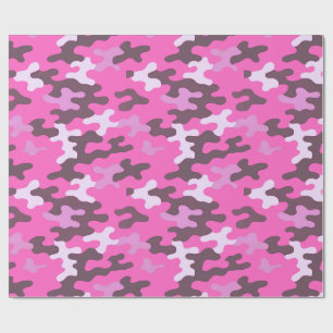 Pink Camo Wrapping Paper