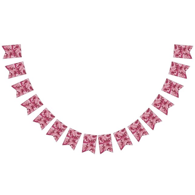 Pink camouflage bunting  (All)