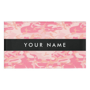 Pink Camouflage, Camouflage, Military, Army Name Tag