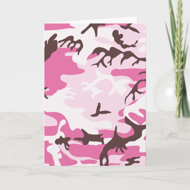 Pink Camouflage Card (Front)