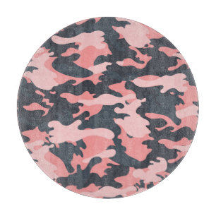 Pink Camouflage: Classic Vintage Pattern Cutting Board