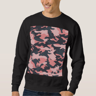 Pink Camouflage: Classic Vintage Pattern Sweatshirt