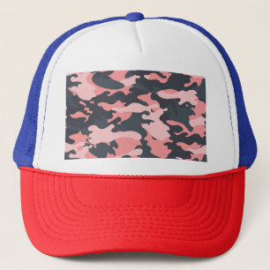 Pink Camouflage: Classic Vintage Pattern Trucker Hat