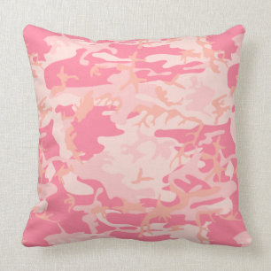 Pink Camouflage Cushion