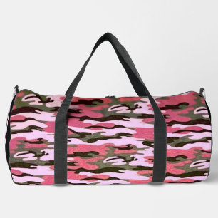Pink Camouflage Duffel Bag