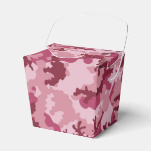 Pink camouflage favour box