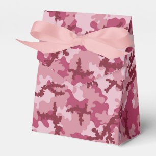 Pink camouflage favour box