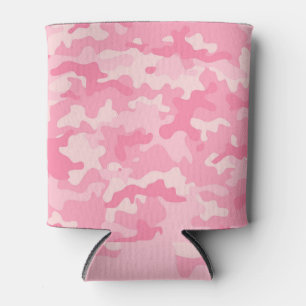 Pink camouflage: girly seamless texture. can cooler