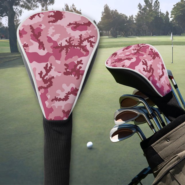 Pink camouflage golf head cover (Creator Uploaded)
