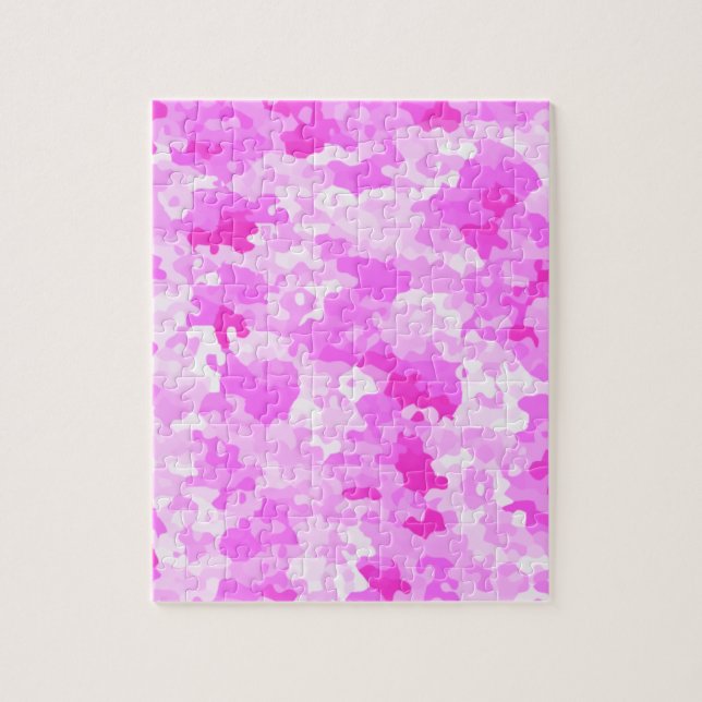 Pink Camouflage Jigsaw Puzzle (Vertical)