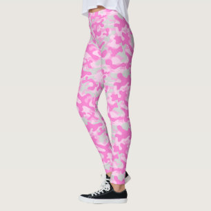 Pink Camouflage Leggings