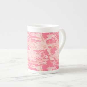 Pink Camouflage, Military, Army Bone China Mug
