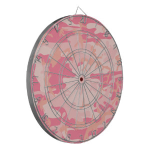 Pink Camouflage, Military, Army Dartboard