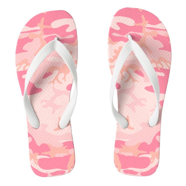 Pink Camouflage, Military, Army Jandals (Footbed)