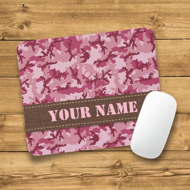 Pink camouflage mouse pad (Creator Uploaded)