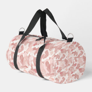 Pink Camouflage Pattern Duffle Bag
